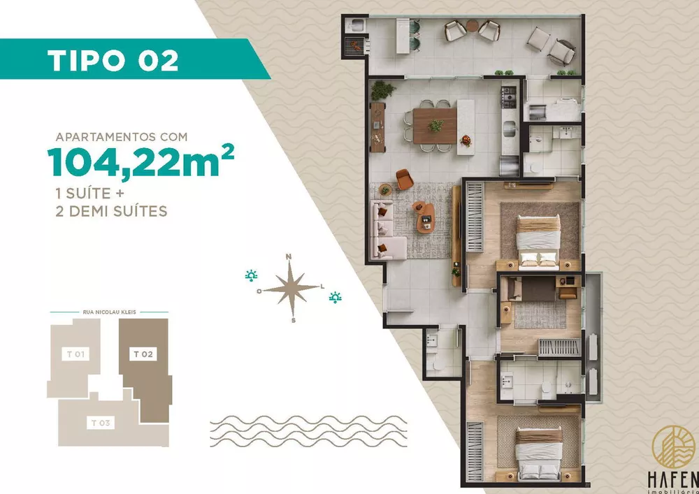 Apartamento, 3 quartos, 104 m² - Foto 3