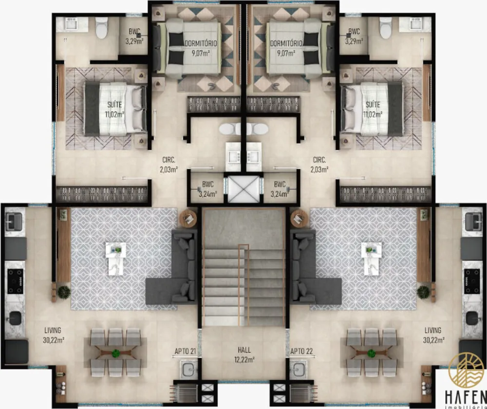 Apartamento, 2 quartos, 68 m² - Foto 6