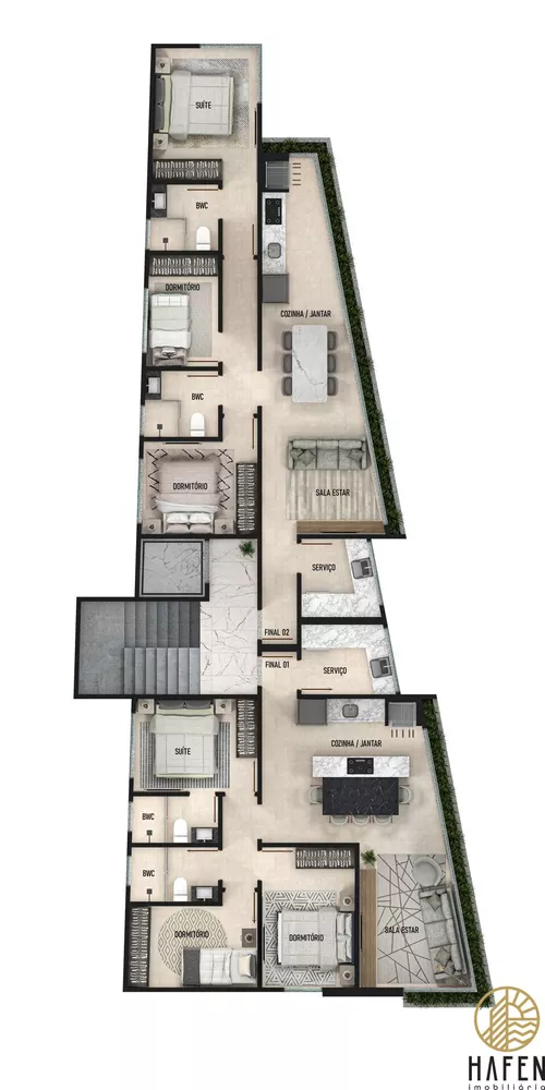 Apartamento, 3 quartos, 70 m² - Foto 1