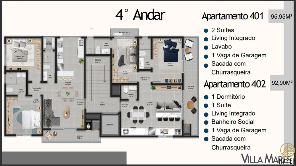 Apartamento, 2 quartos, 71 m² - Foto 6