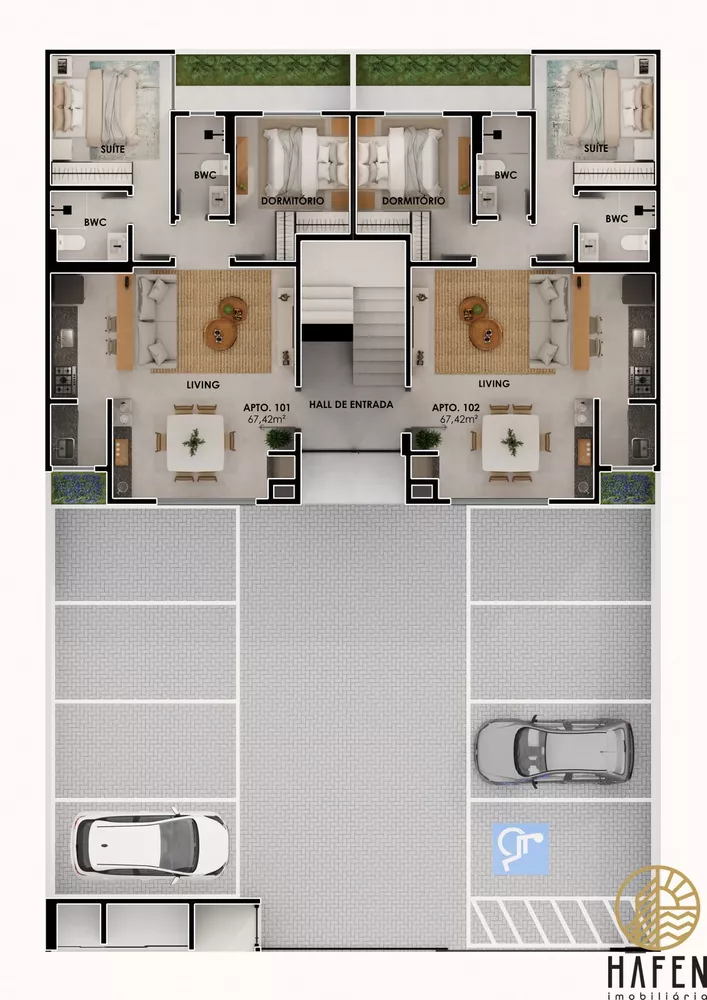 Apartamento, 2 quartos, 58 m² - Foto 3