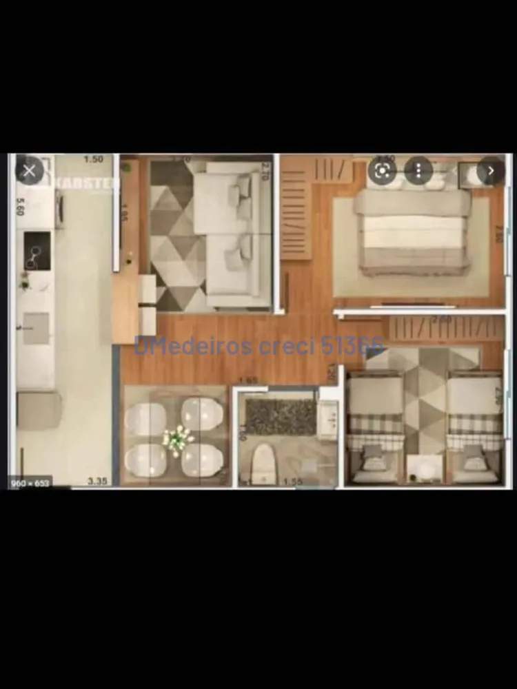 Apartamento, 2 quartos, 46 m² - Foto 3