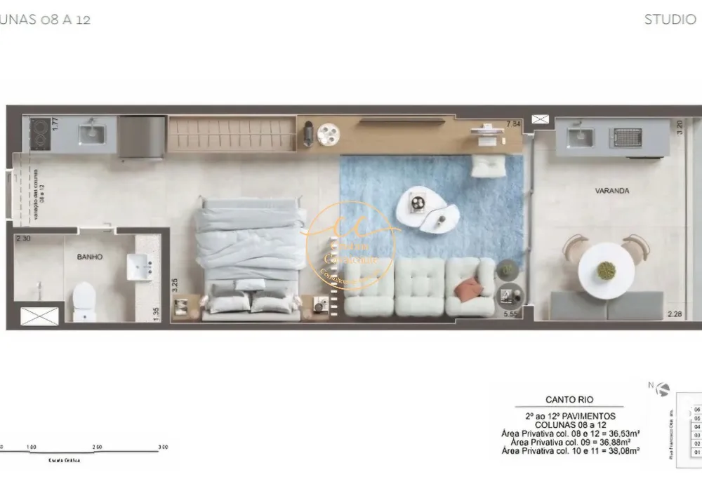 Apartamento, 1 quarto, 39 m² - Foto 3
