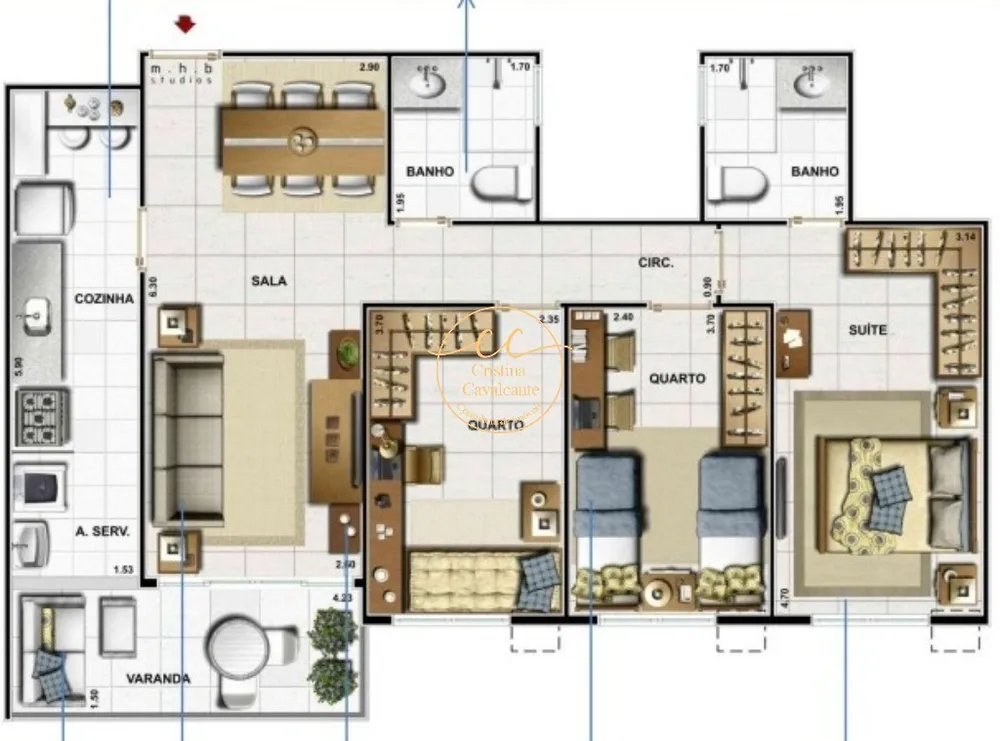 Apartamento, 3 quartos, 84 m² - Foto 12