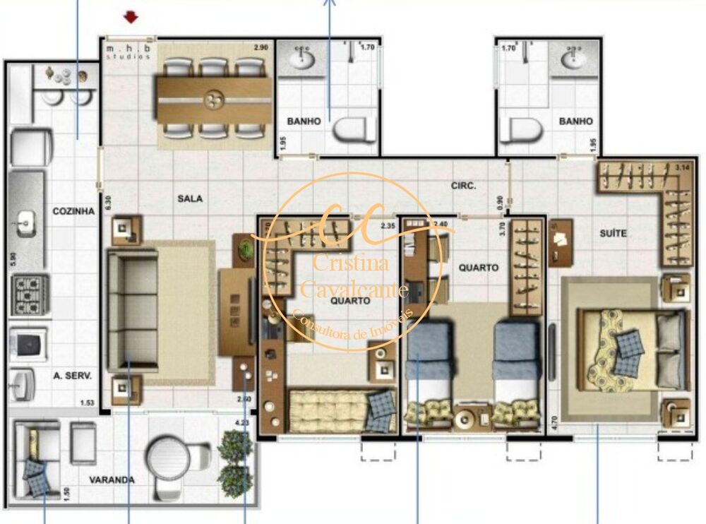 Apartamento à venda com 3 quartos, 84m² - Foto 11