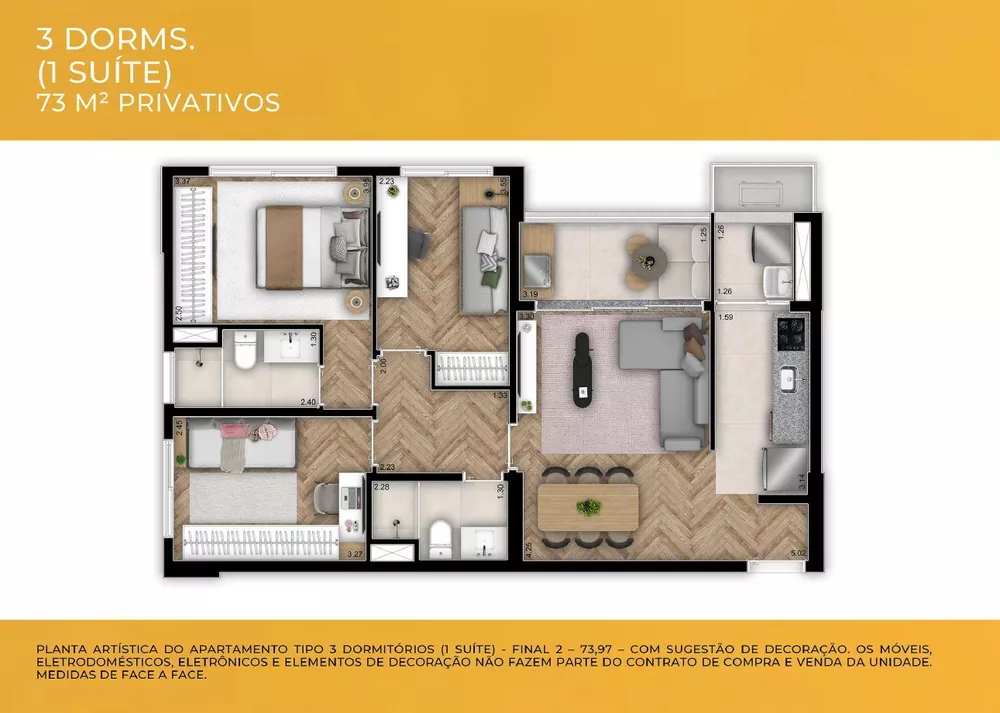 Apartamento, 3 quartos, 73 m² - Foto 16
