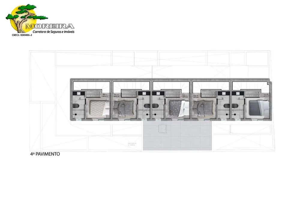 Apartamento, 1 quarto, 30 m² - Foto 2