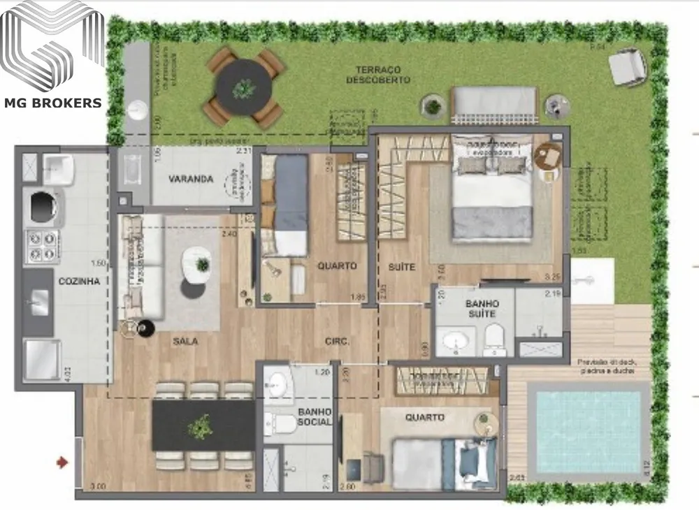 Apartamento, 2 quartos, 39 m² - Foto 1