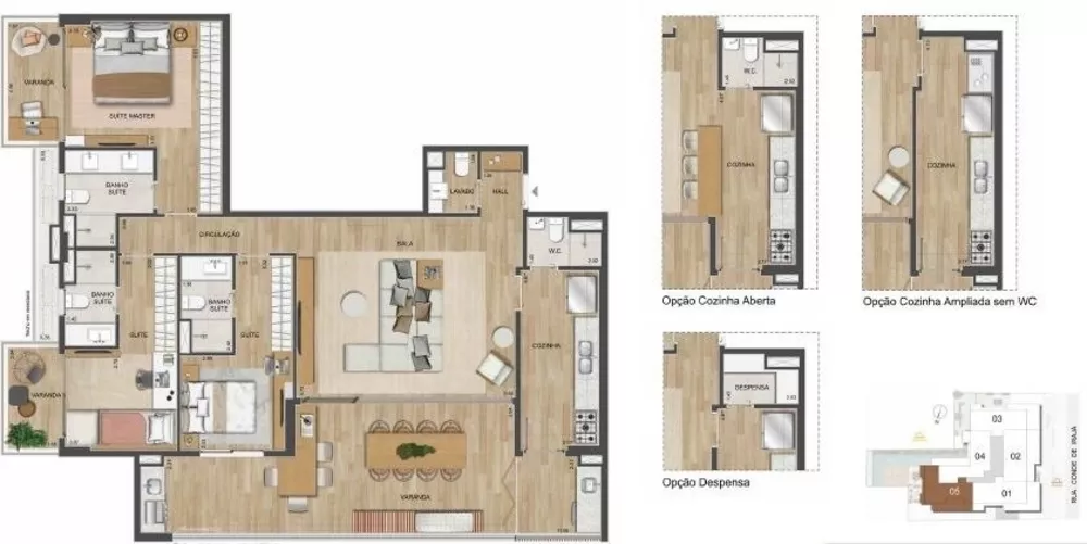 Apartamento à venda com 3 quartos, 150m² - Foto 23