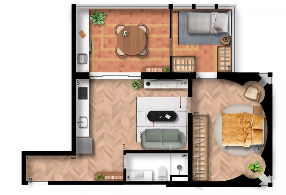 Apartamento, 1 quarto, 54 m² - Foto 33