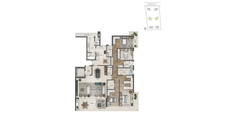 Apartamento, 4 quartos, 268 m² - Foto 59