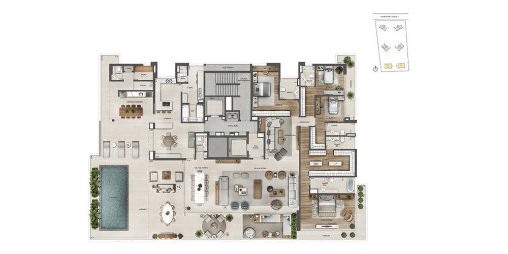 Apartamento, 4 quartos, 268 m² - Foto 65