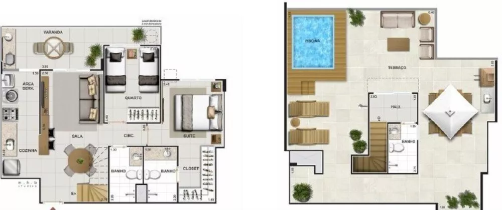 Cobertura, 2 quartos, 129 m² - Foto 30