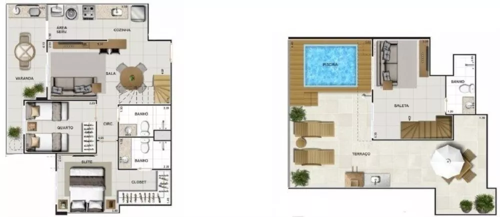 Cobertura, 2 quartos, 129 m² - Foto 26