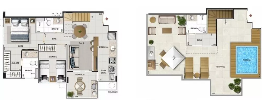 Cobertura, 2 quartos, 129 m² - Foto 28