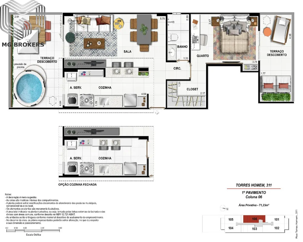 Apartamento, 2 quartos, 73 m² - Foto 9