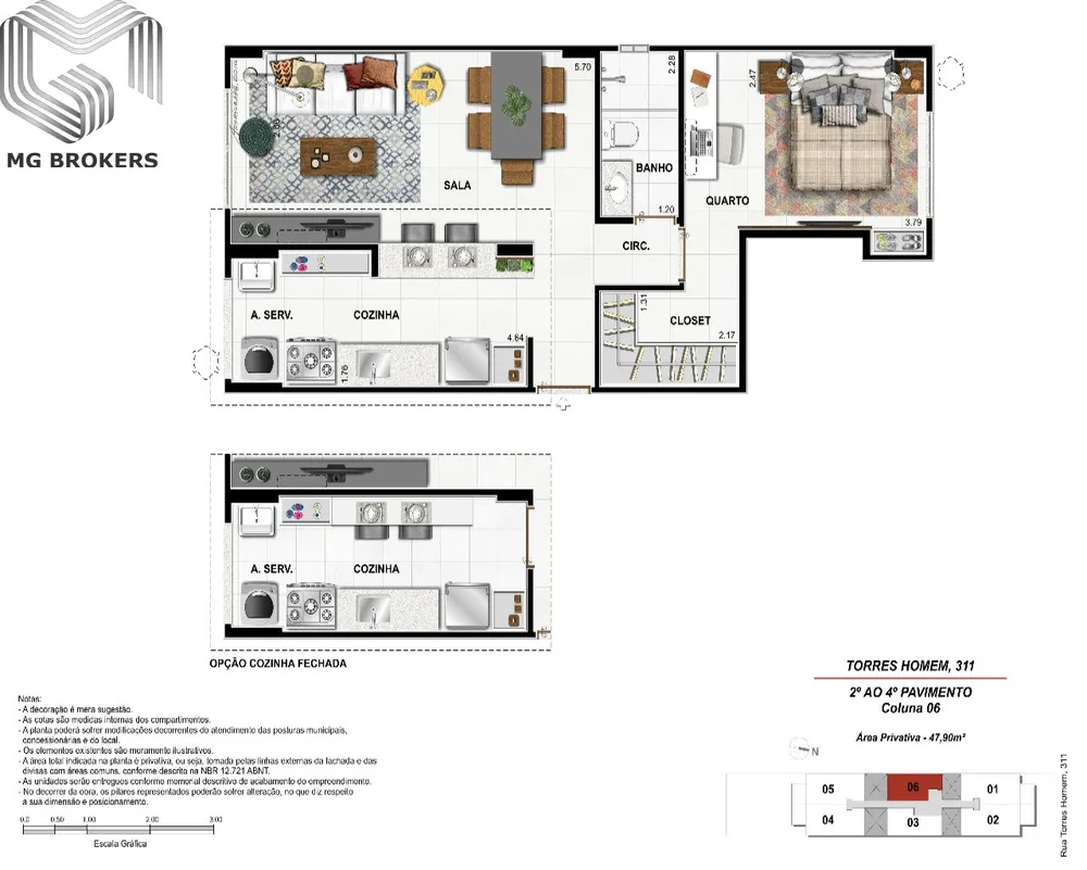 Apartamento, 2 quartos, 73 m² - Foto 11