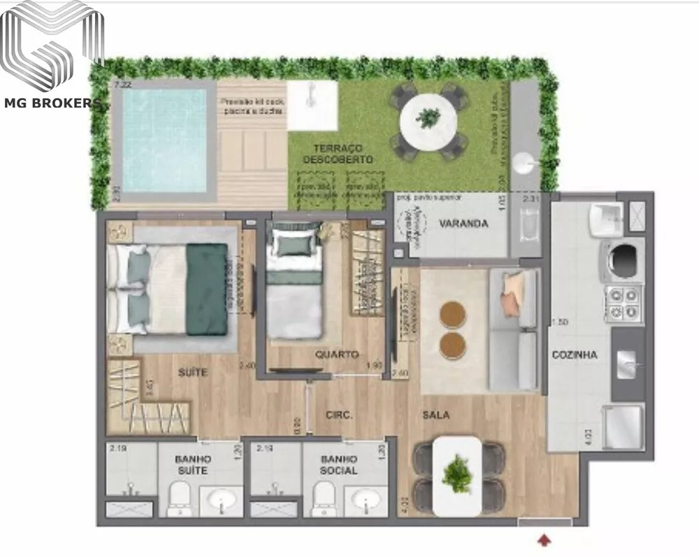 Apartamento, 2 quartos, 39 m² - Foto 18