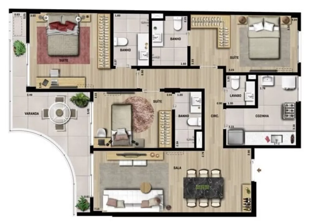 Apartamento, 3 quartos, 133 m² - Foto 15