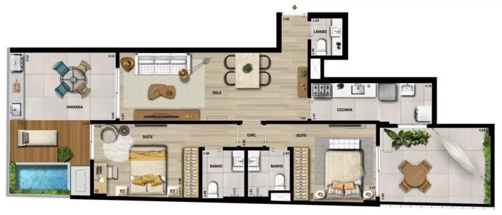 Apartamento, 3 quartos, 133 m² - Foto 16