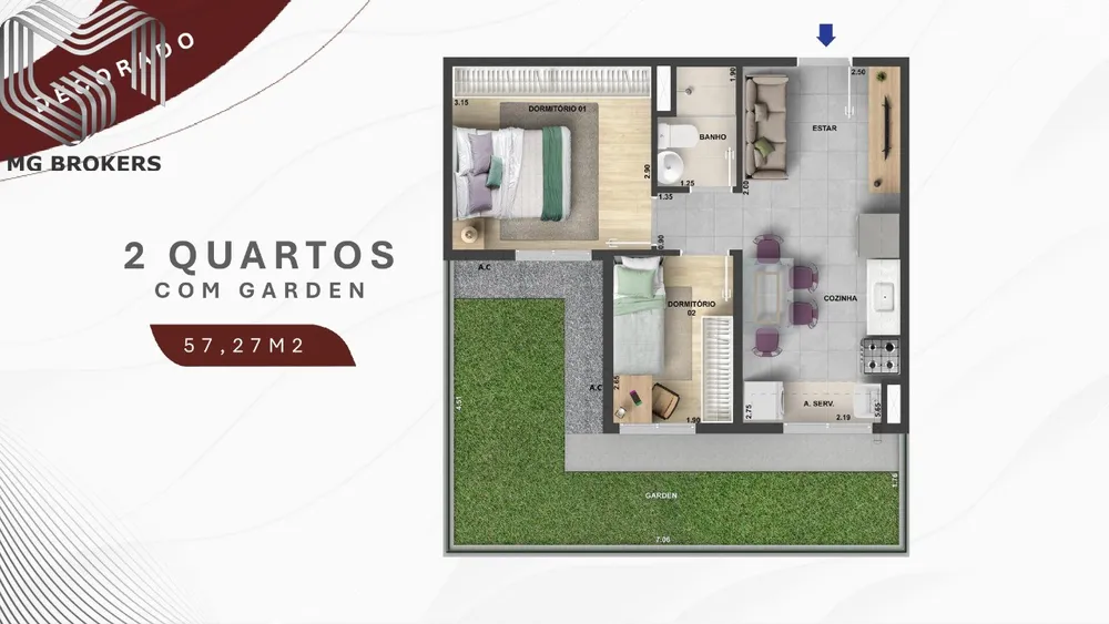 Apartamento, 2 quartos, 38 m² - Foto 4