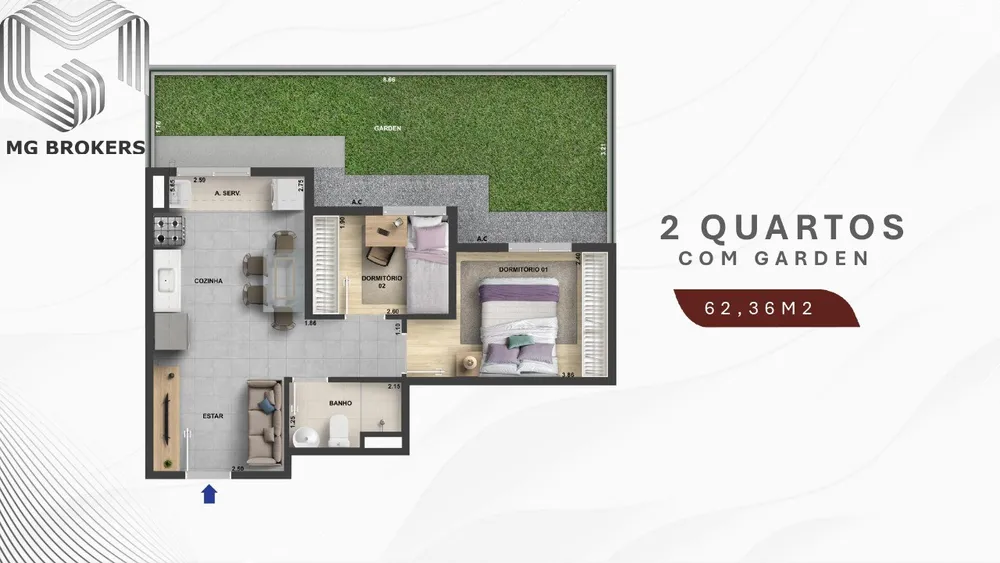 Apartamento, 2 quartos, 38 m² - Foto 17