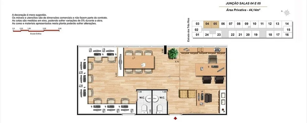 Sala-Conjunto, 22 m² - Foto 13