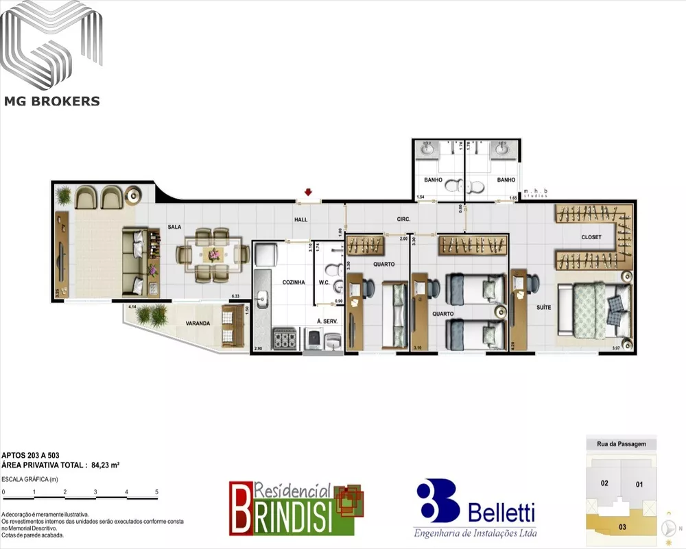 Apartamento, 3 quartos, 95 m² - Foto 13