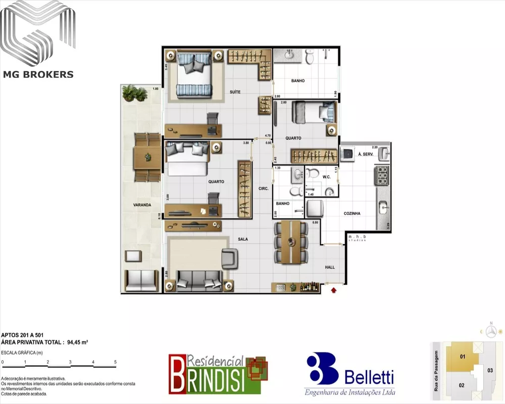 Apartamento, 3 quartos, 95 m² - Foto 14