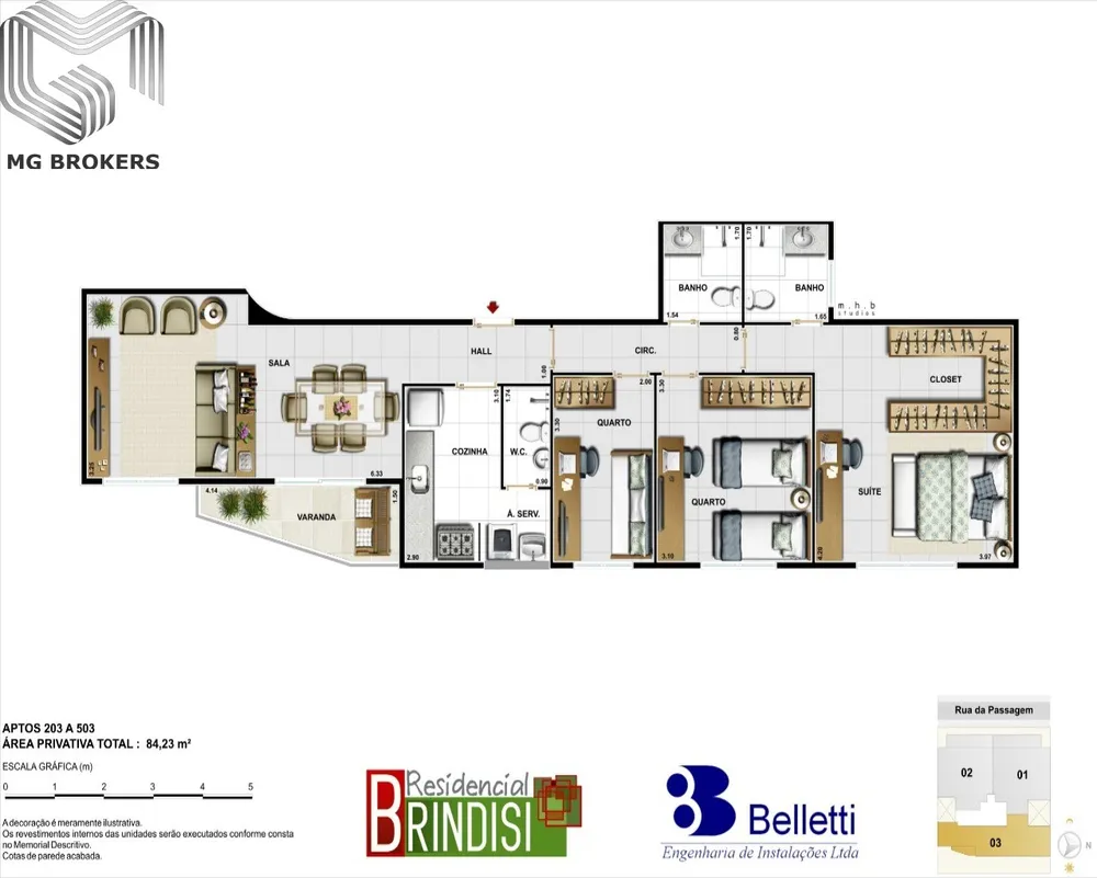 Apartamento, 3 quartos, 95 m² - Foto 11