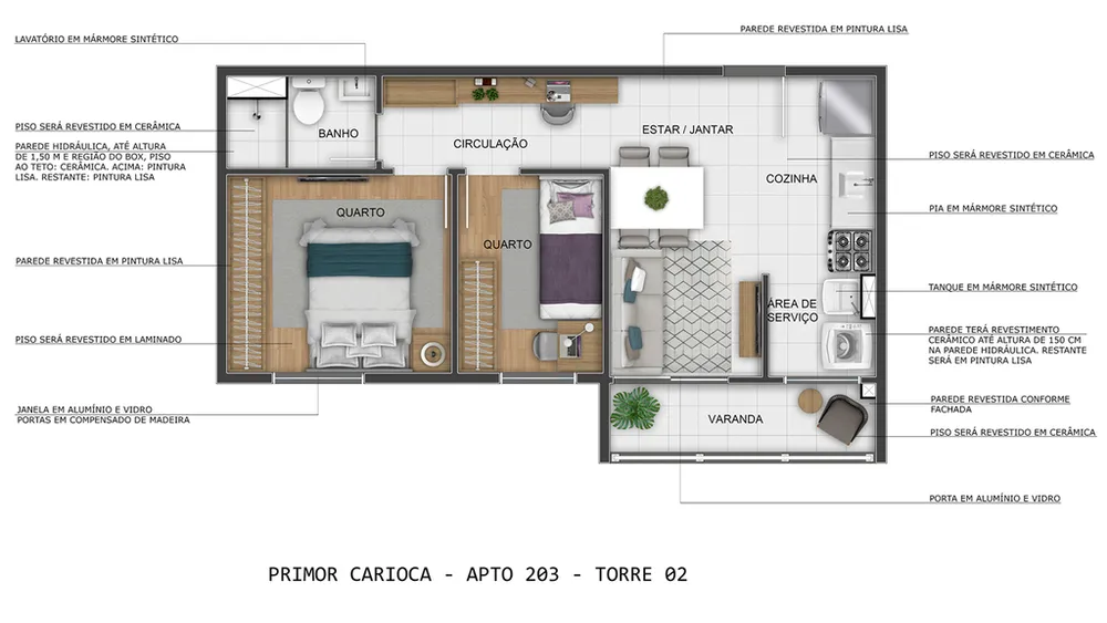 Apartamento, 2 quartos, 36 m² - Foto 15