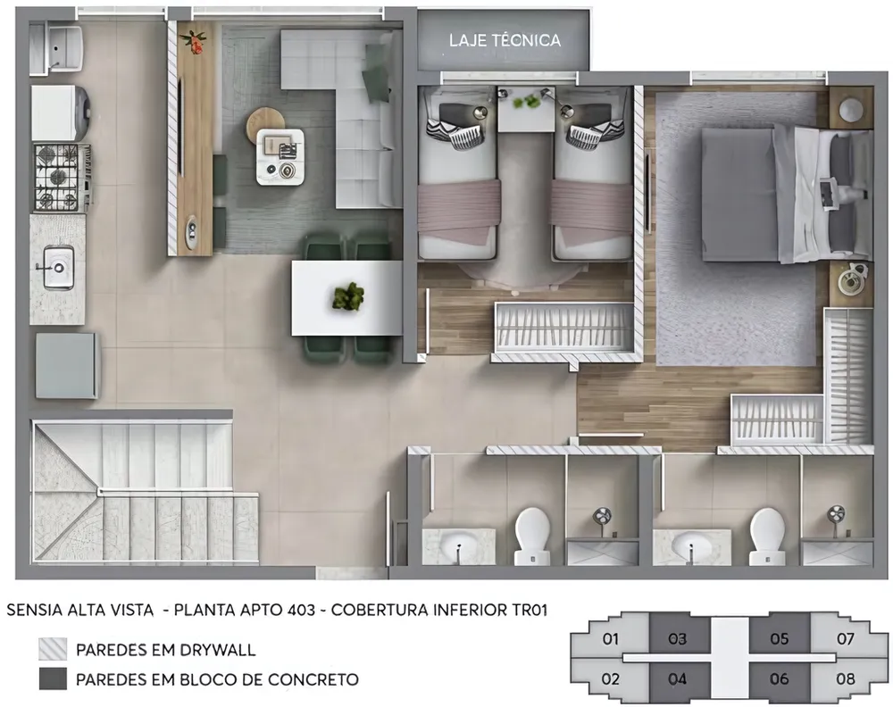 Apartamento, 2 quartos, 55 m² - Foto 6