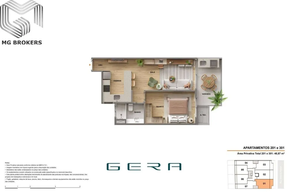 Apartamento, 1 quarto, 38 m² - Foto 12