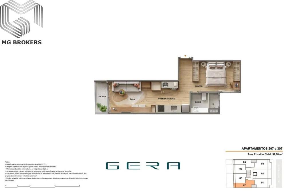 Apartamento, 1 quarto, 38 m² - Foto 25