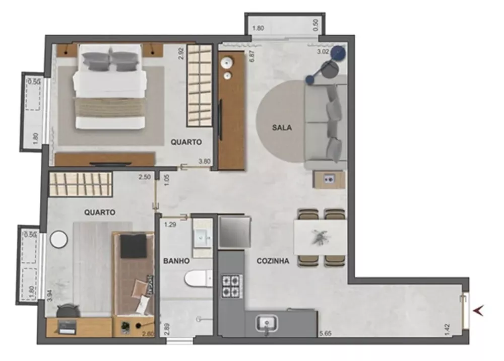 Apartamento, 2 quartos, 54 m² - Foto 25