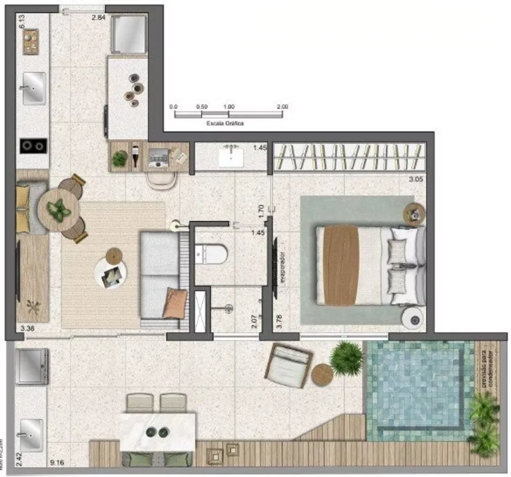Apartamento, 1 quarto, 28 m² - Foto 25