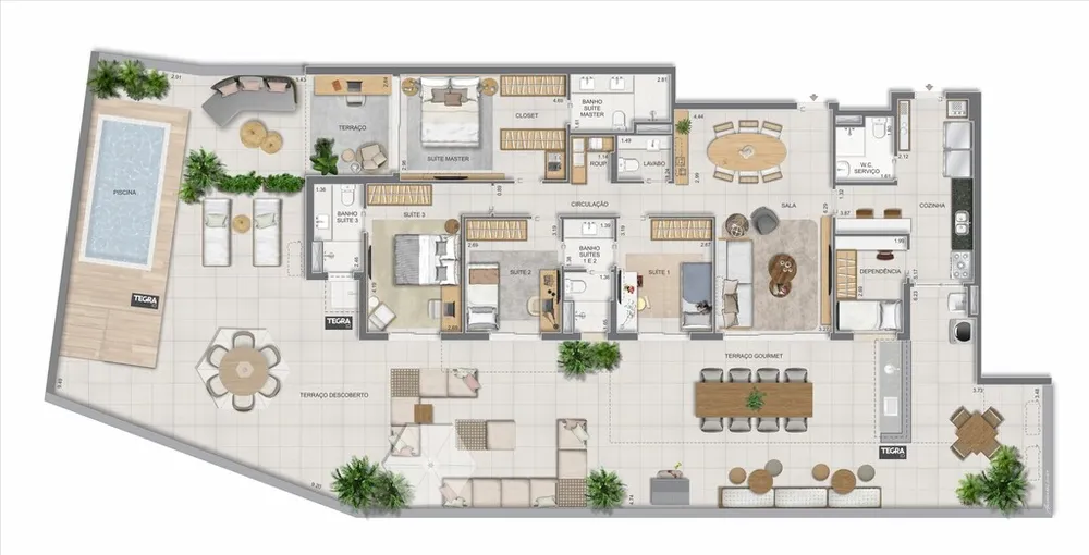 Apartamento, 4 quartos, 275 m² - Foto 103