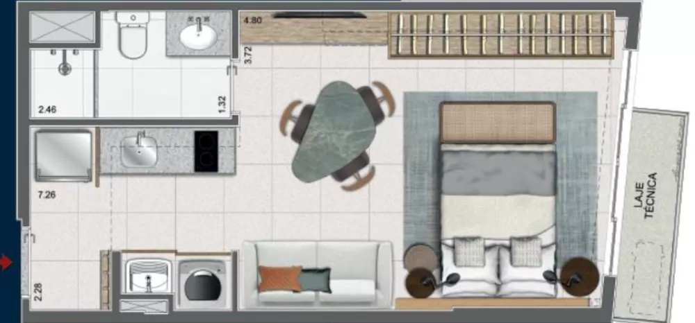 Apartamento, 1 quarto, 51 m² - Foto 18