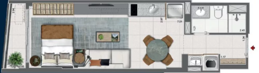 Apartamento, 1 quarto, 51 m² - Foto 26