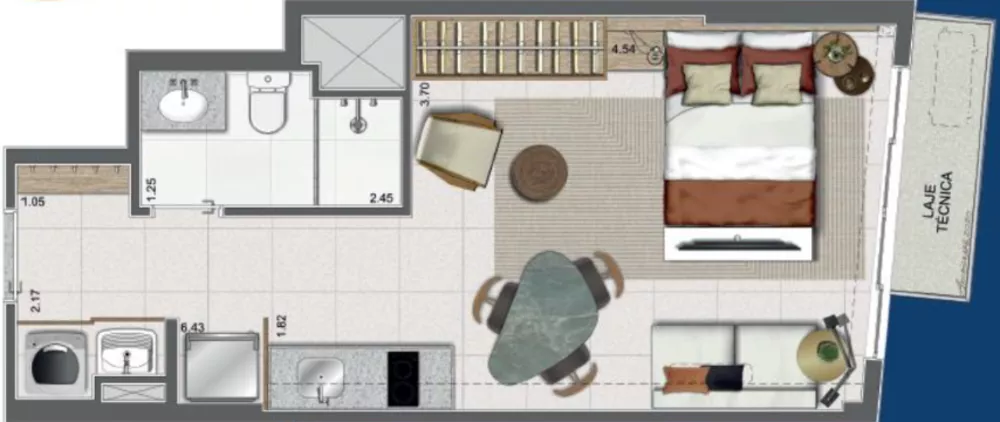 Apartamento, 1 quarto, 51 m² - Foto 19