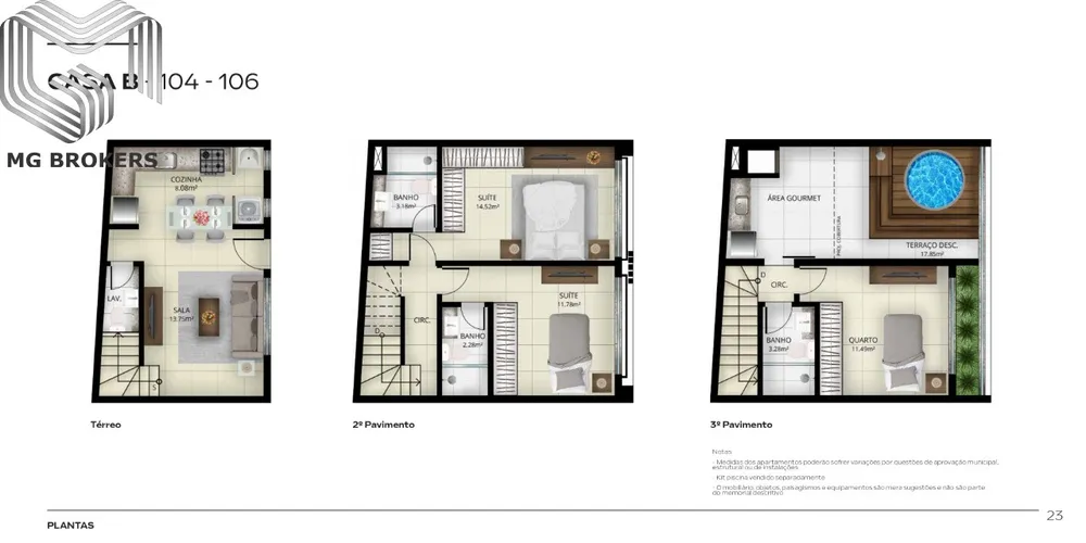 Casa, 3 quartos, 98 m² - Foto 30
