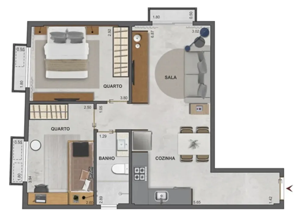 Apartamento, 1 quarto, 30 m² - Foto 25