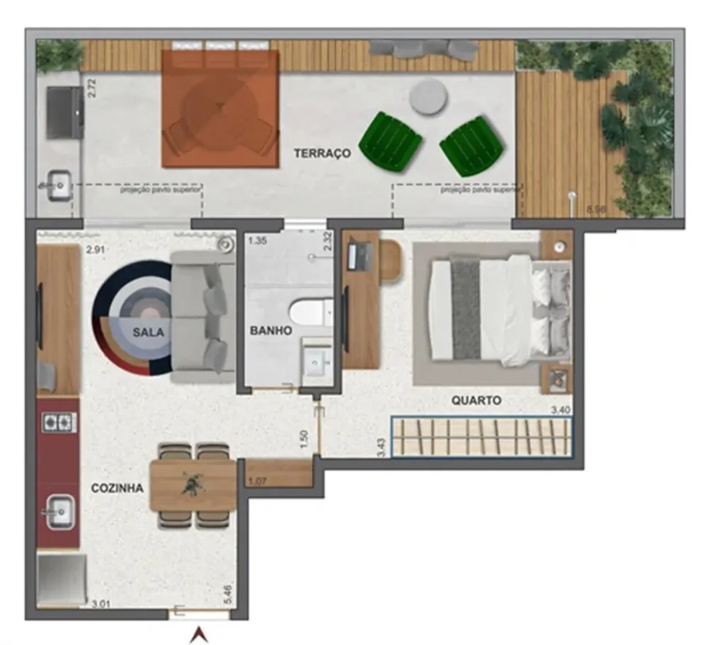 Apartamento, 1 quarto, 30 m² - Foto 24
