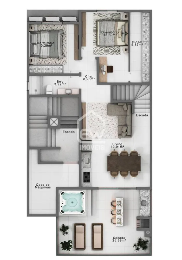 Apartamento, 3 quartos, 101 m² - Foto 4