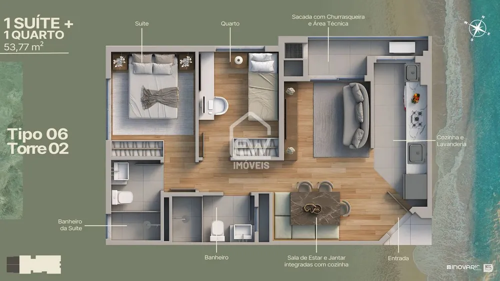 Apartamento, 2 quartos, 54 m² - Foto 16