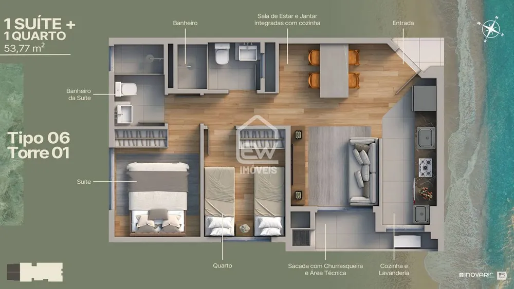 Apartamento, 2 quartos, 54 m² - Foto 12
