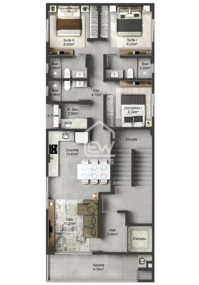 Apartamento, 3 quartos, 90 m² - Foto 14