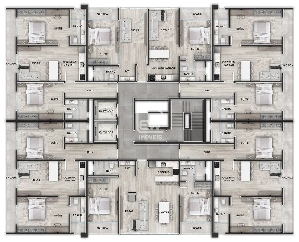 Apartamento, 2 quartos, 75 m² - Foto 16