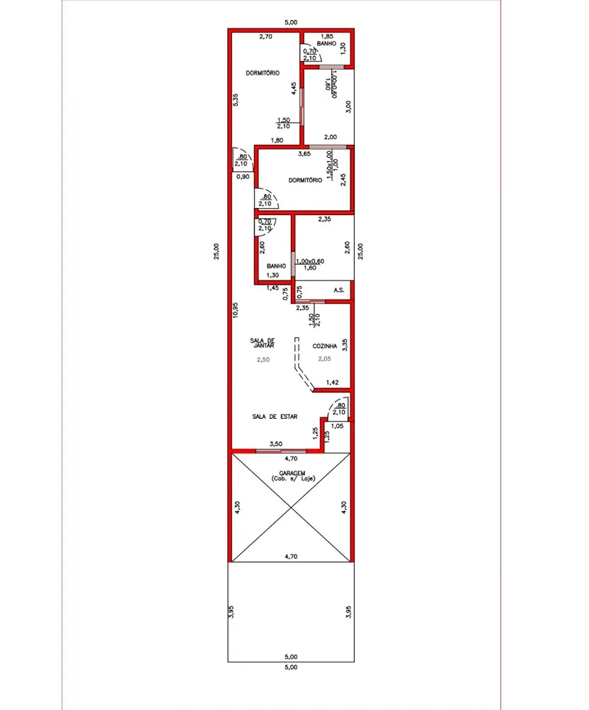 Casa, 2 quartos, 89 m² - Foto 1