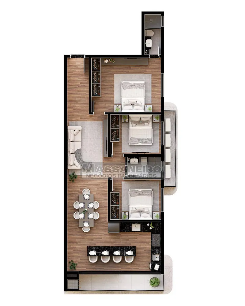 Apartamento, 3 quartos, 80 m² - Foto 4